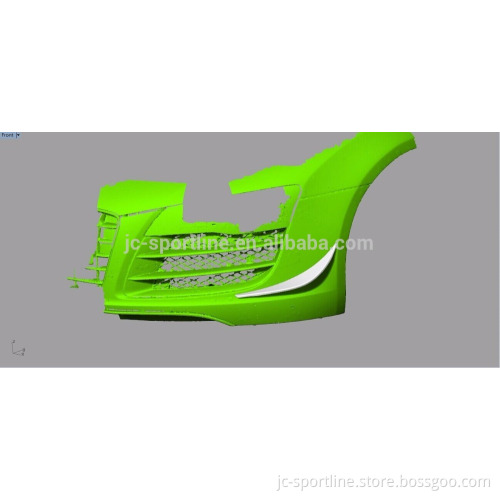 JC Sportline 2pcs/set Car Front Fog Light Mesh Air Intake for Audi R8 V8 V10